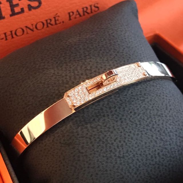 Hermes Rose Gold Alchimie Pave Diamond Kelly GM Ring – MAISON de LUXE
