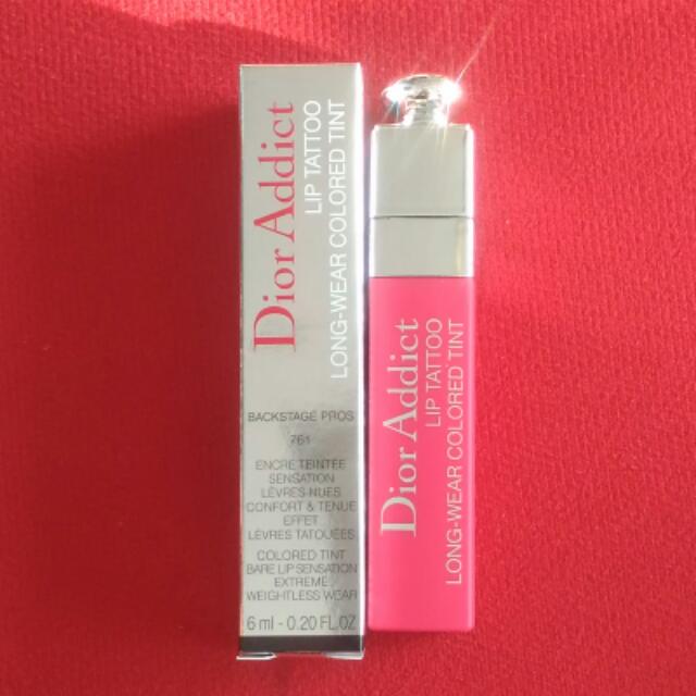 Dior Addict Lip Tattoo 761 Longwear Colored Tint 6ml, Beauty