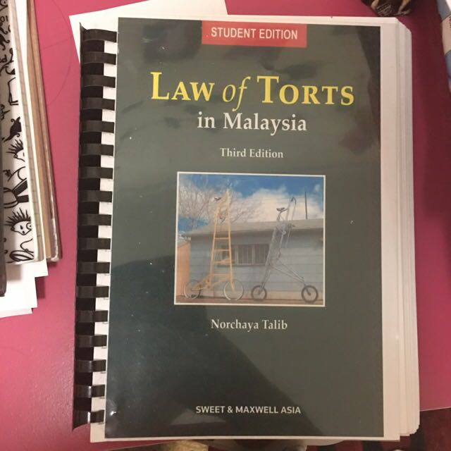 Law Of Torts In Malaysia Textbook Norchaya Talib Textbooks On Carousell