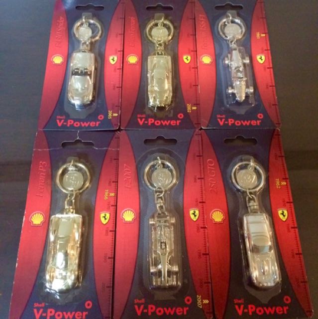 Rare Shell Ferrari Keychains - Complete Set (Category: Vintage Collectibles) located in Mandaluyong City. Submitted by urumikanzaki (Listing ID 117428791, Image 1). Description: .
