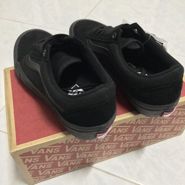 vans old skool pro triple black