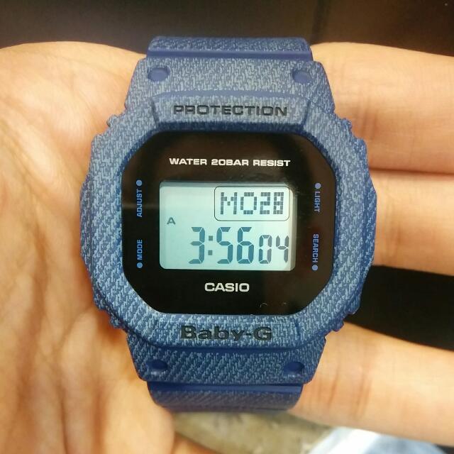 Casio Baby G BGD 560DE 2 Denim Bgd560de 2 Women s Fashion