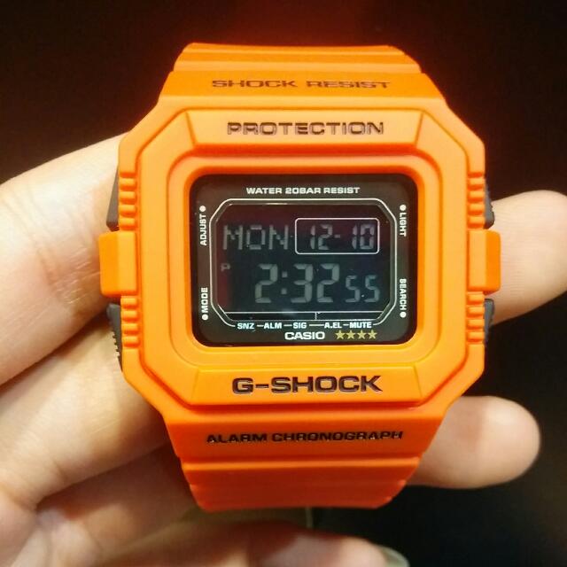 G shock clearance rescue orange