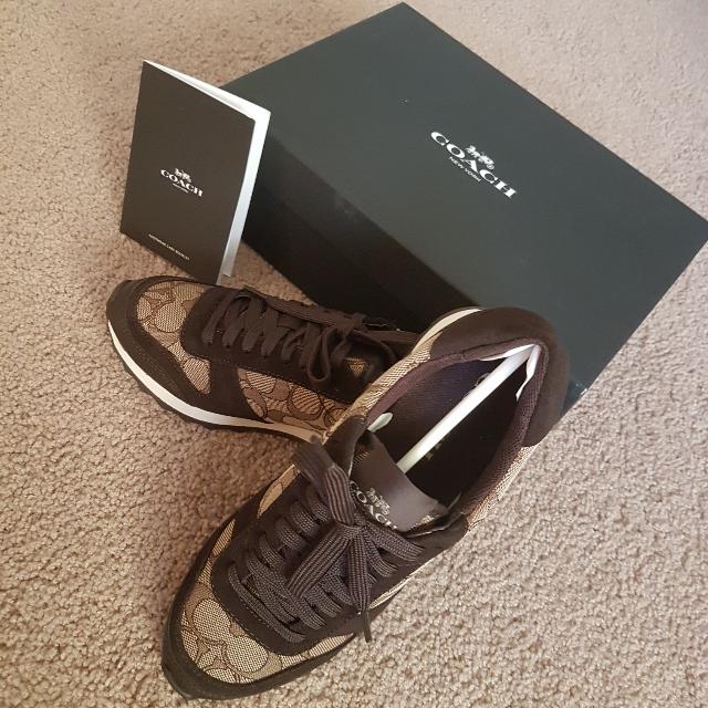 coach jacquard signature fashion sneakers
