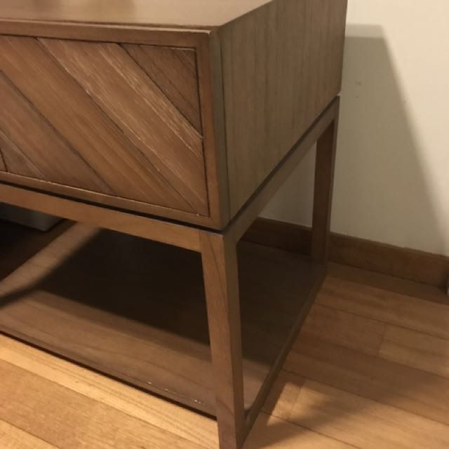 Crate And Barrel Chevron Bedside Tables Furniture Tables