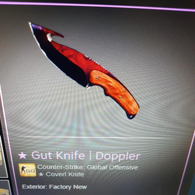 Csgo Gut Knife Doppler Toys Games Video Gaming Gaming Accessories On Carousell