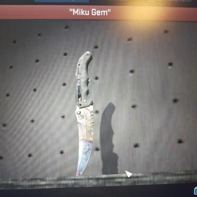 CSGO Skins(Flip Knife Case Hardened), Video Gaming, Gaming Accessories