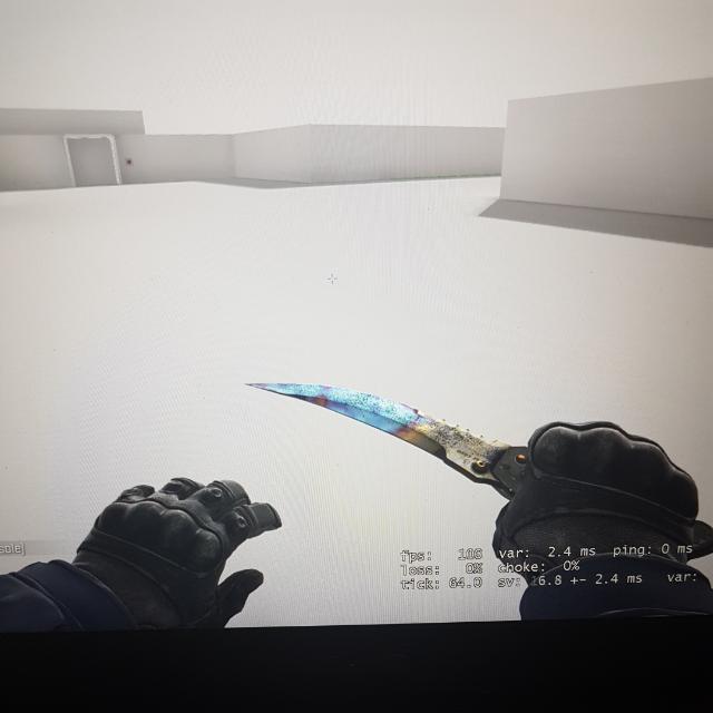 CSGO Skins(Flip Knife Case Hardened), Video Gaming, Gaming Accessories