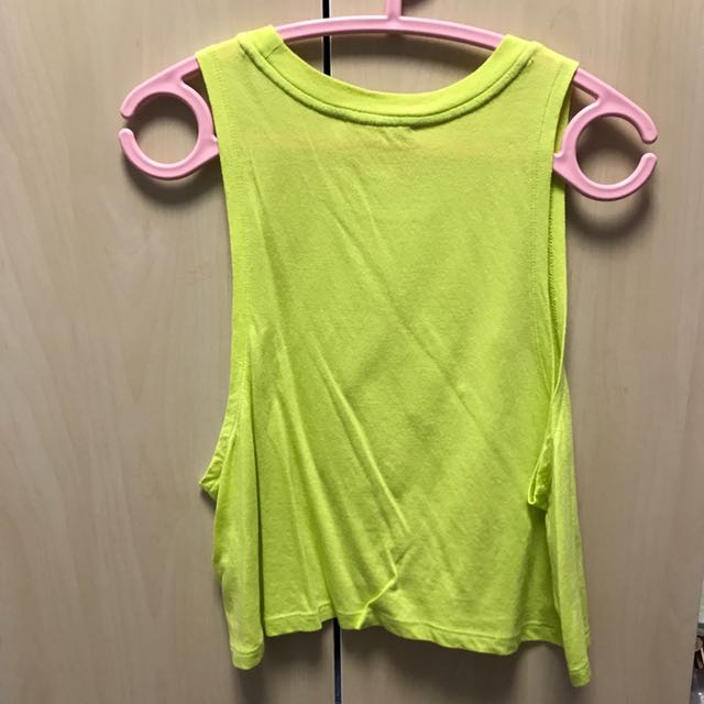 neon green tank top forever 21