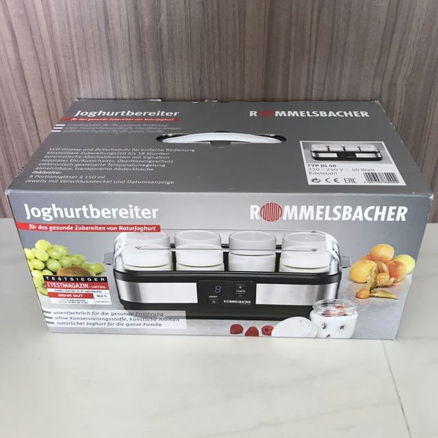 Rommelsbacher Yogurt Maker, TV & Home Appliances, Kitchen Appliances, Breadmakers on Carousell