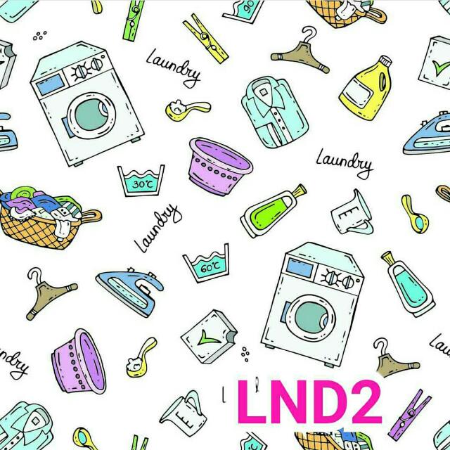 Sticker Mesin Cuci Wallpaper Dinding Waterproof Anti Air ...