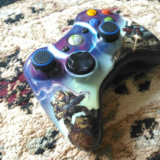 X360 Halo 3 Controller Master Chief Limited Edition Video Gaming Gaming Accessories Controllers On Carousell