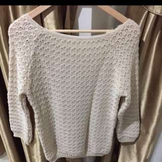 Sweater Wol Broken White