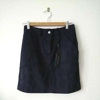 *New* Size 10 Decjuba Navy Seude Skirt