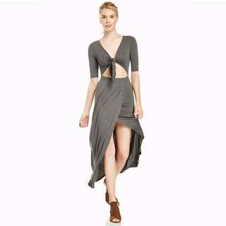 PO | Tie Tummy Peekaboo Maxi Dress