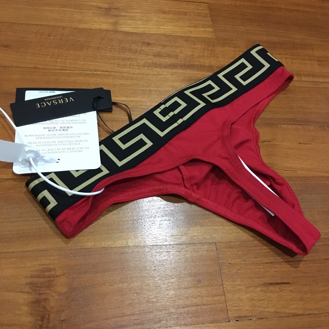 Red Thong with logo Versace - Vitkac Canada