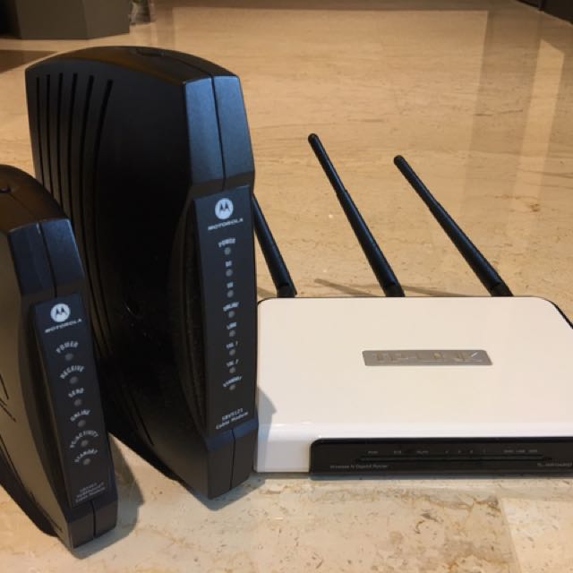 Cable modem plus router clearance