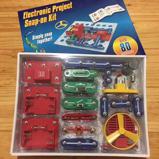 electronic project snap on kit