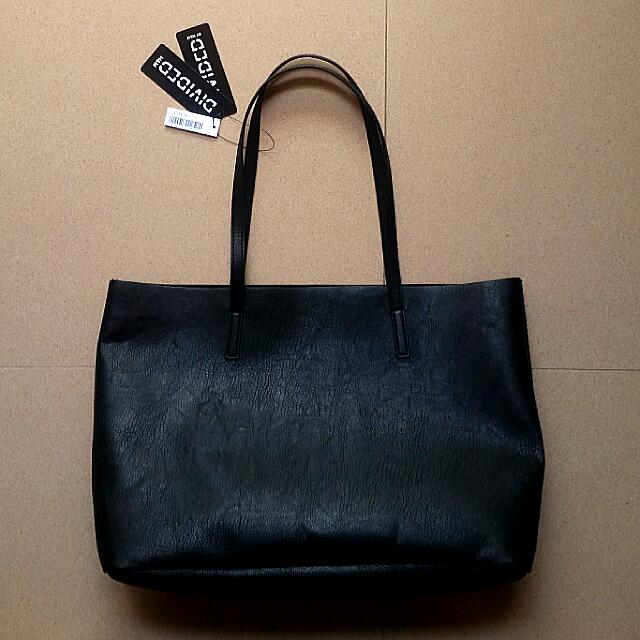 h&m tote bag black