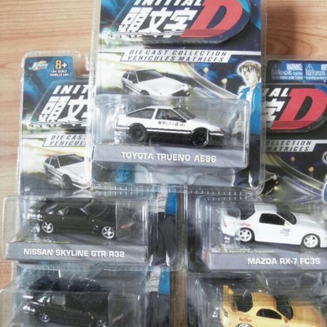 Jada Toys 1/64 Metal Diecast INITIAL D 5 cars set 佳達頭文字D 合金 