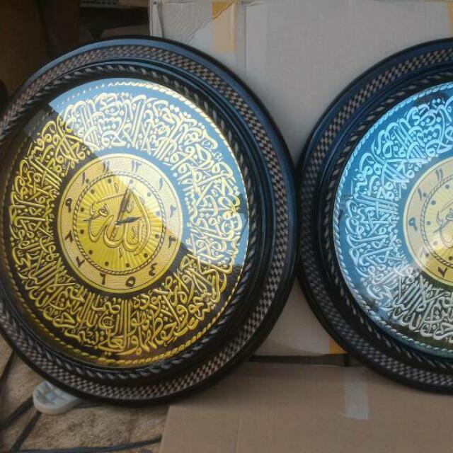 Jam Dinding Kaligrafi Shabby Mewah Murah Berkualitas Promo