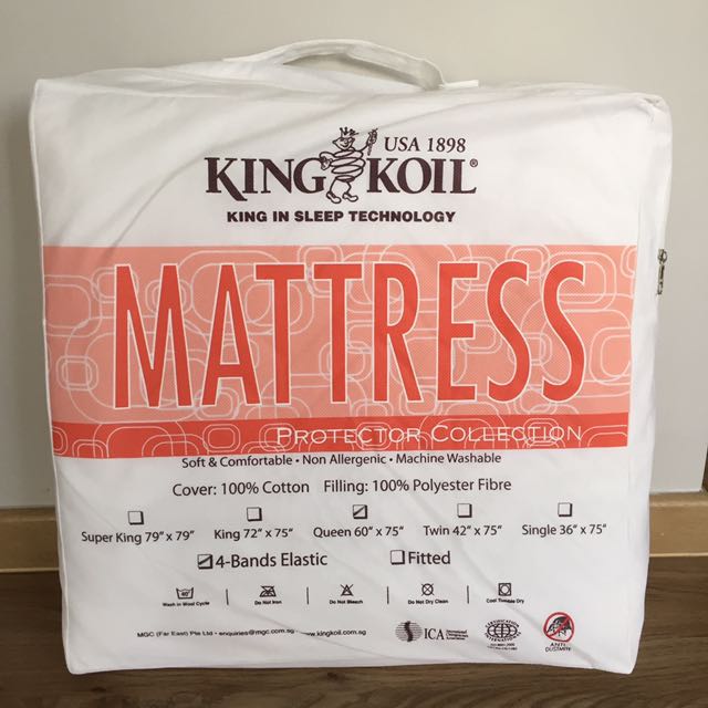 Mattress Protector King Koil Queen, Furniture & Home Living, Furniture