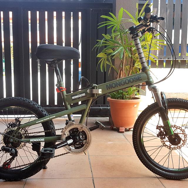 mongoose folding bike 20