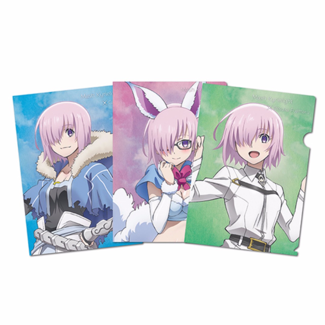 Po Closed Aniplex Exclusive Set Of 3 Mashu Kyrielight Clear Files F Go Fes 17 Entertainment J Pop On Carousell