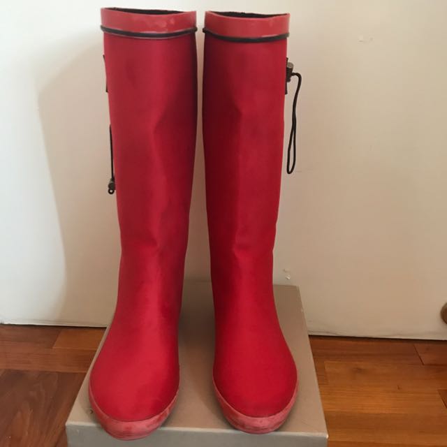 Redfoot Folding Rainboots Carousell