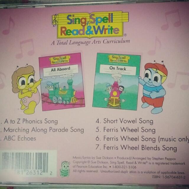 Sing Spell Read And Write Phonics Cd Hobbies And Toys Music And Media Music Scores On Carousell