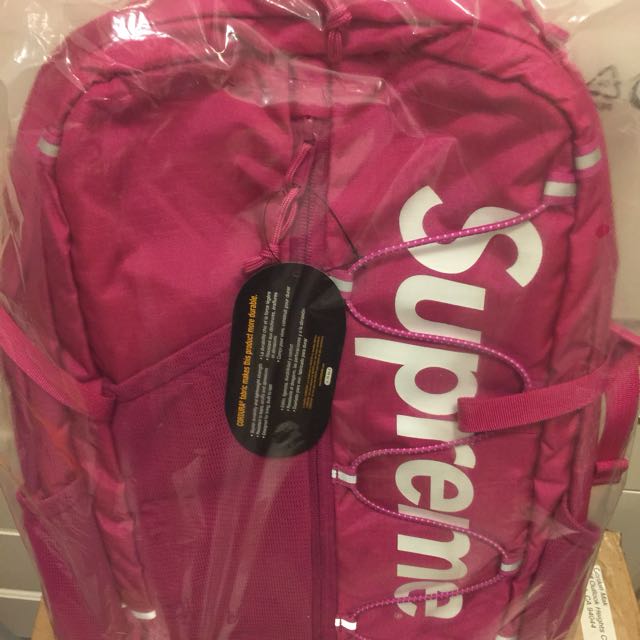 pink supreme bookbag