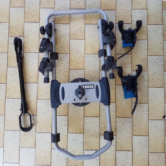 Thule Spare Me 2 Bike Carrier with no sway cage and frame adapter. Sports Equipment Bicycles Parts Bicycles on Carousell