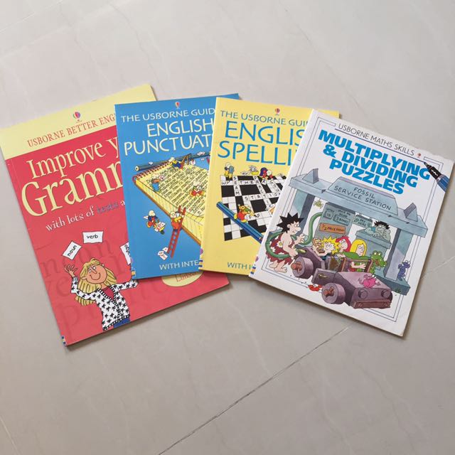 Usborne Books Spelling, English and Math, Hobbies & Toys, Books