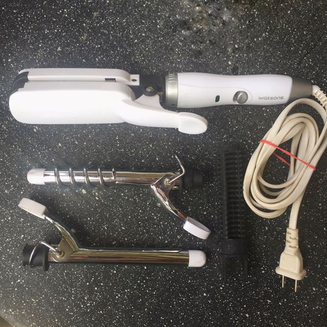 Watsons 3 in 1 Hair Set Curler / Straightener, Beauty & Personal Care