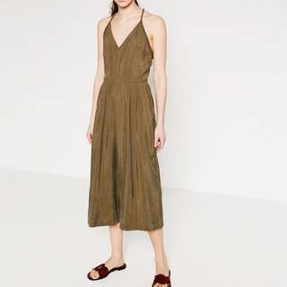 Zara Olive Green Jumpsuit