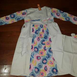 baju gamis dan jilbab anak