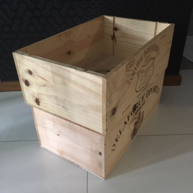 2for 30 Wooden Wine Crates, Furniture & Home Living, Home Decor, Vases