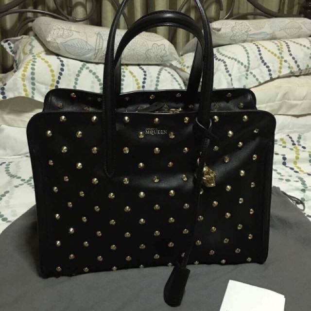 alexander mcqueen studded bag