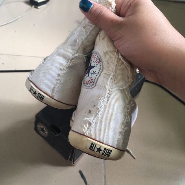 Toeless converse on sale