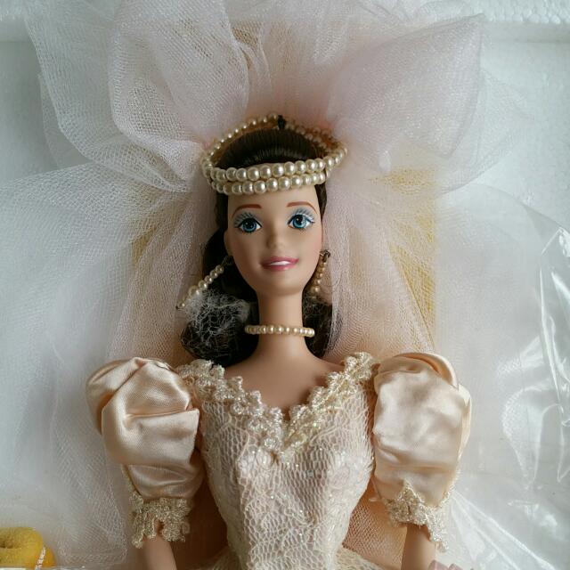 Barbie Collectibles Blushing Orchid Bride Porcelain Doll Collectors