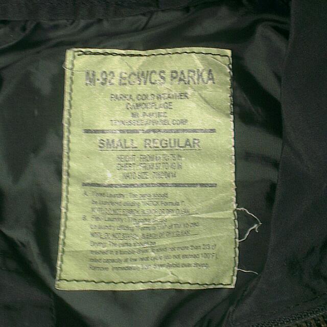 M92 ecwcs hotsell parka