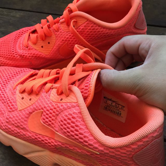 NIKE AIR MAX 90 ULTRA MOIRE US9 BRIGHT CRIMSON Men s Fashion Footwear Sneakers on Carousell