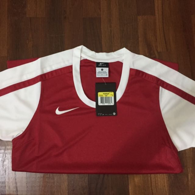 Red Nike Dri-Fit T-Shirt (Women's Cut 