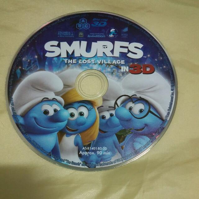 Selling My Smurf Lost Village 3d Blu Ray Only No 2d Blu Ray