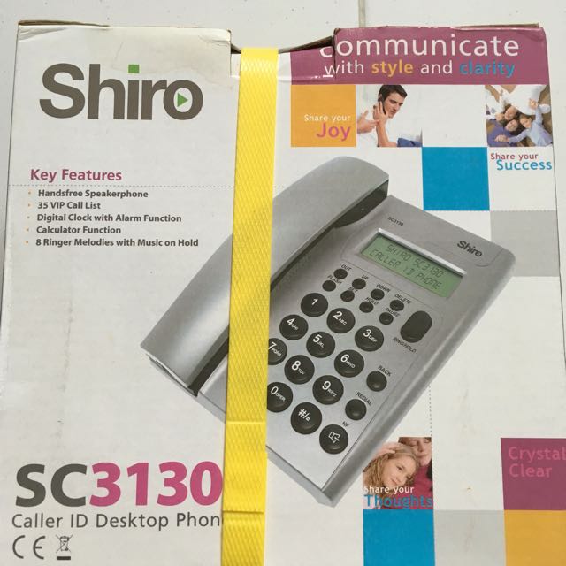 Shiro Caller Id Desktop Phone Sc3130 Furniture Others On Carousell