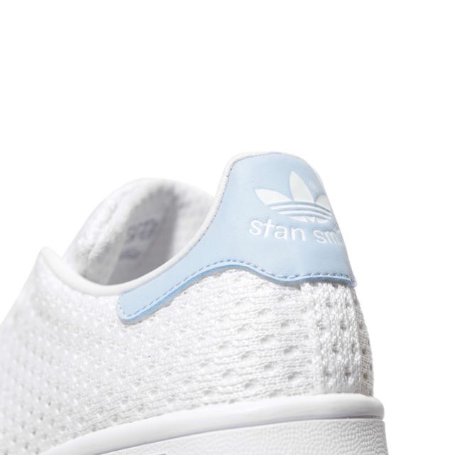 Stan Smith White And Baby Blue Tab Women S Fashion Shoes On Carousell