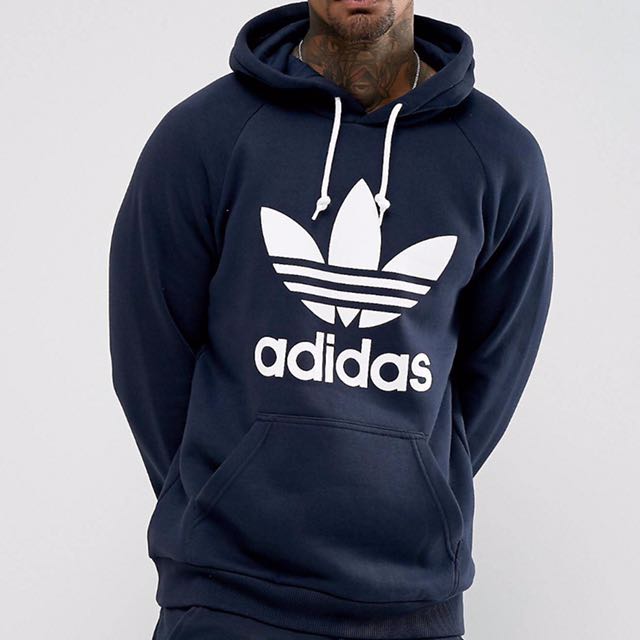 adidas originals men's logo hoodie