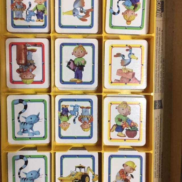 Bob The Builder Memory Game And Monkey Tic Tac Toe, Hobbies & Toys