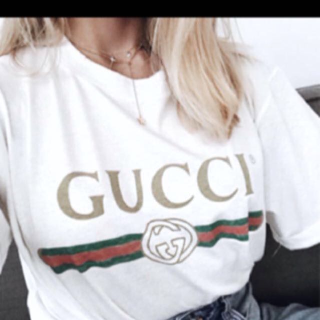 Gucci Inspired T Shirt, Women's Fashion 