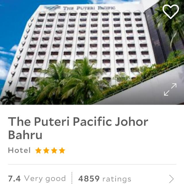 Johor Bahru Jb 2d1n Hotel Stay The Puteri Pacific 27july 28july 2017 Entertainment Attractions On Carousell